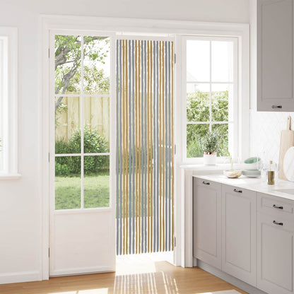vidaXL Insect Curtain Chenille Grey and Beige 56 x 200 cm 100% PP