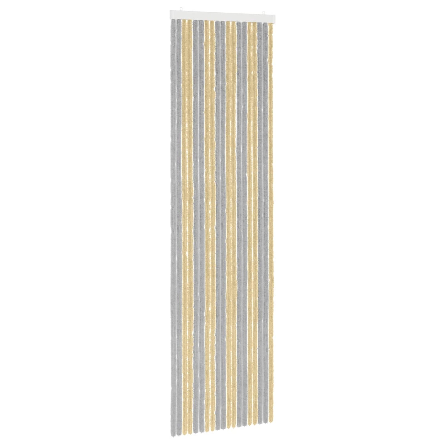vidaXL Insect Curtain Chenille Grey and Beige 56 x 200 cm 100% PP