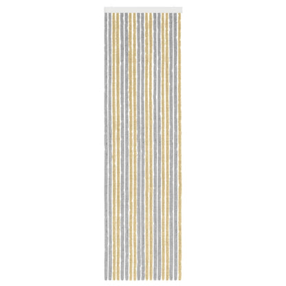 vidaXL Insect Curtain Chenille Grey and Beige 56 x 200 cm 100% PP