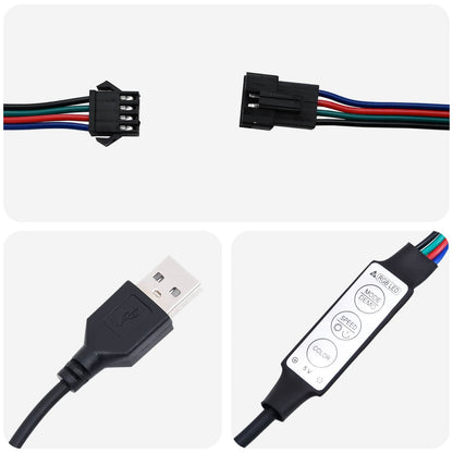 vidaXL LED Strip 55 cm Multicolour PVC