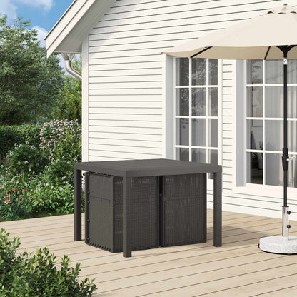 vidaXL Garden Dining Chairs 2 pcs Light Grey PP