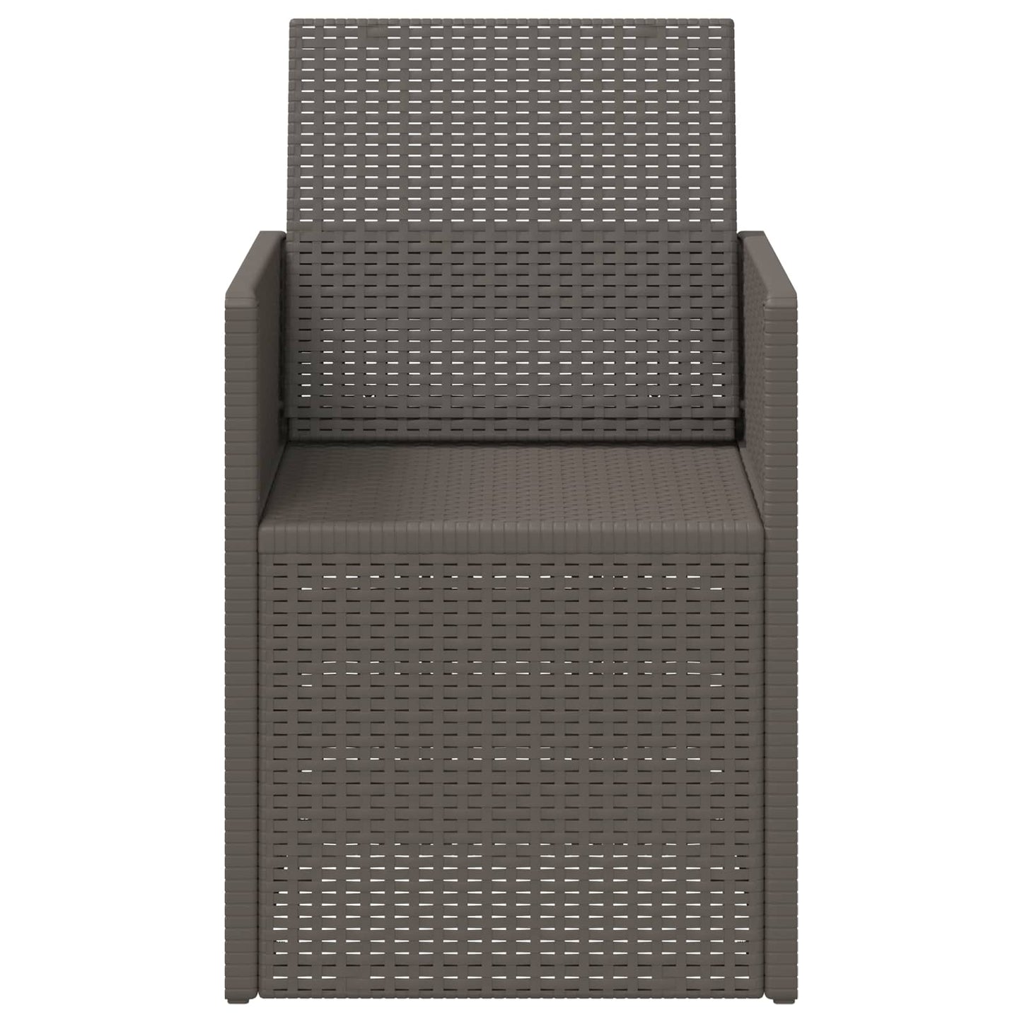 vidaXL Garden Dining Chairs 2 pcs Light Grey PP