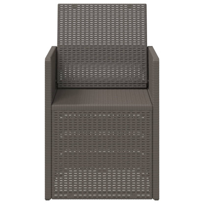 vidaXL Garden Dining Chairs 2 pcs Light Grey PP