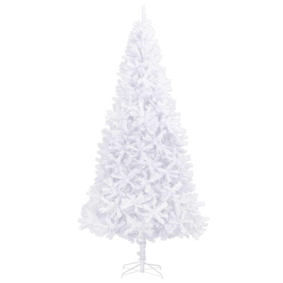 vidaXL Artificial Christmas Tree with Stand White 300 cm PVC and Steel