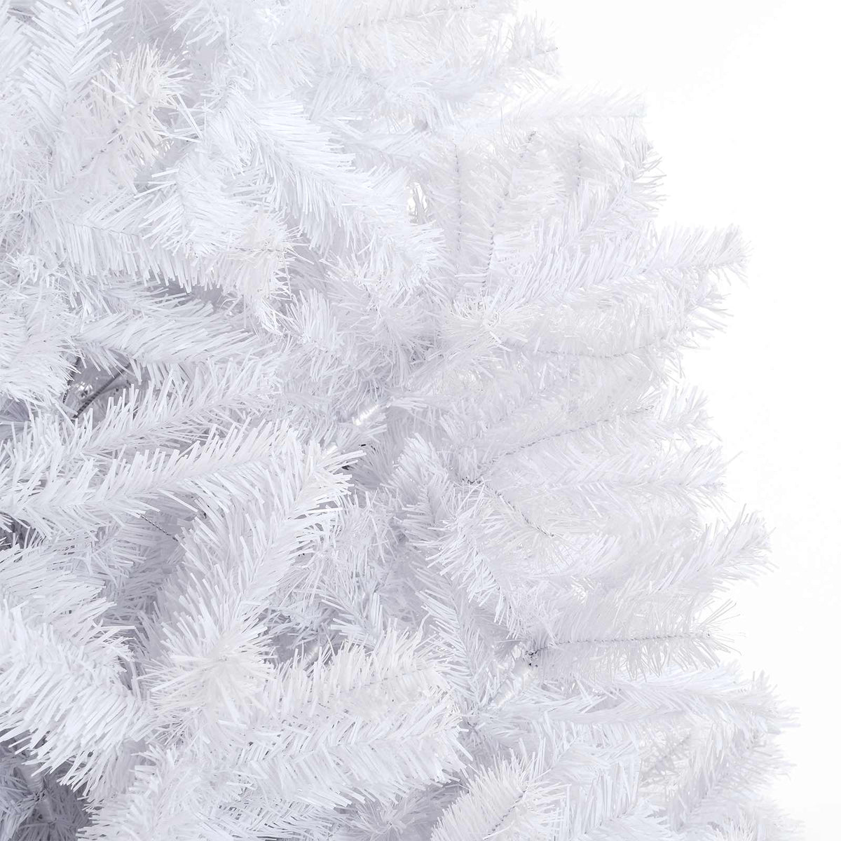 vidaXL Artificial Christmas Tree with Stand White 300 cm PVC and Steel