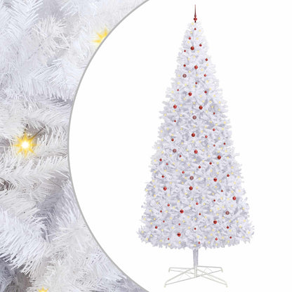 vidaXL Artificial Christmas Tree with Stand White 400 cm PVC and Steel