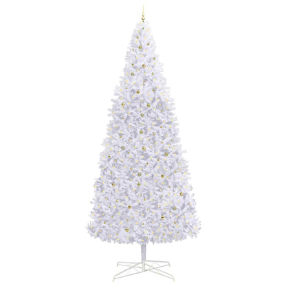 vidaXL Artificial Christmas Tree with Stand White 400 cm PVC and Steel