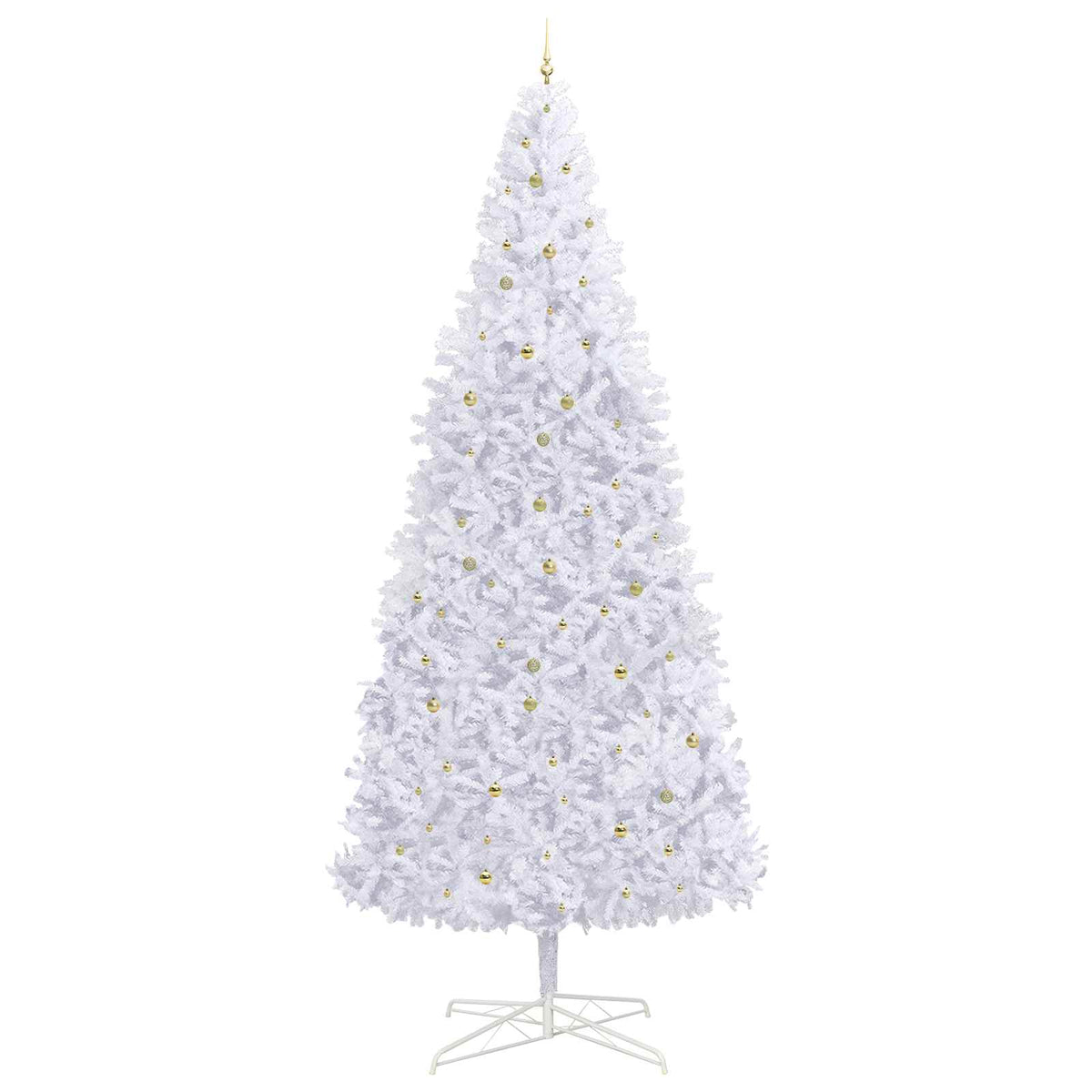 vidaXL Artificial Christmas Tree with Stand White 400 cm PVC and Steel