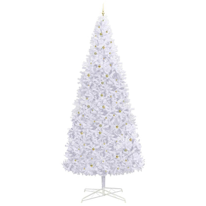 vidaXL Artificial Christmas Tree with Stand White 400 cm PVC and Steel