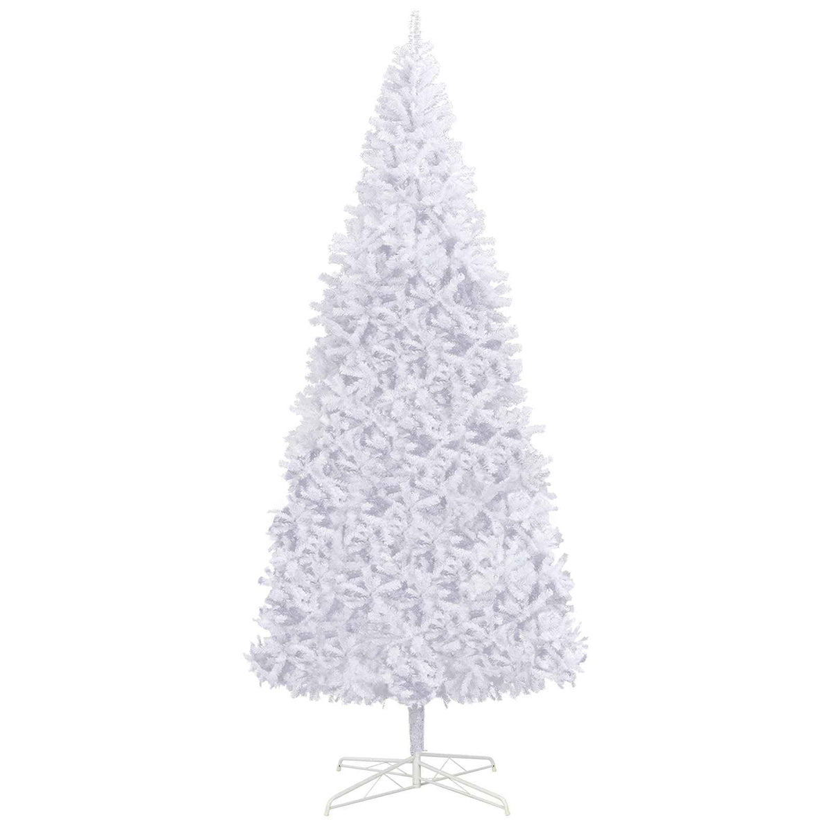 vidaXL Artificial Christmas Tree with Stand White 400 cm PVC and Steel