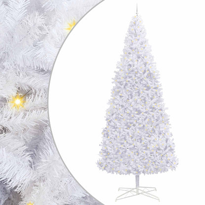 vidaXL Artificial Christmas Tree with Stand White 400 cm PVC and Steel