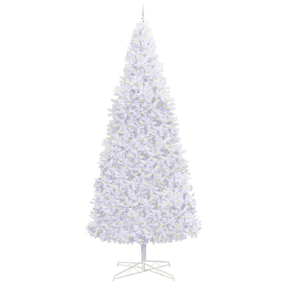vidaXL Artificial Christmas Tree with Stand White 400 cm PVC and Steel