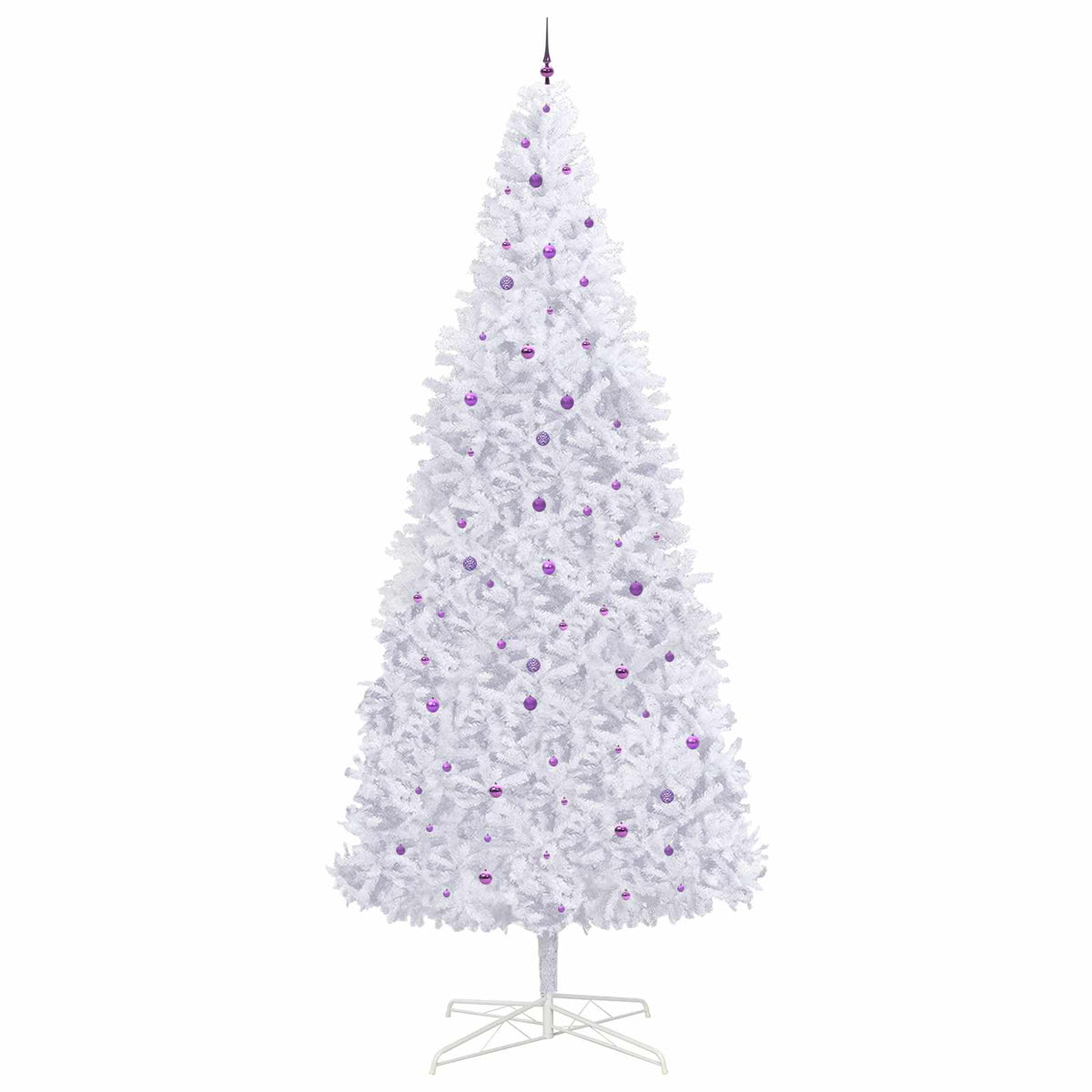 vidaXL Artificial Christmas Tree with Stand White 400 cm PVC and Steel