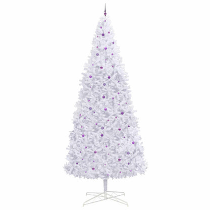 vidaXL Artificial Christmas Tree with Stand White 400 cm PVC and Steel