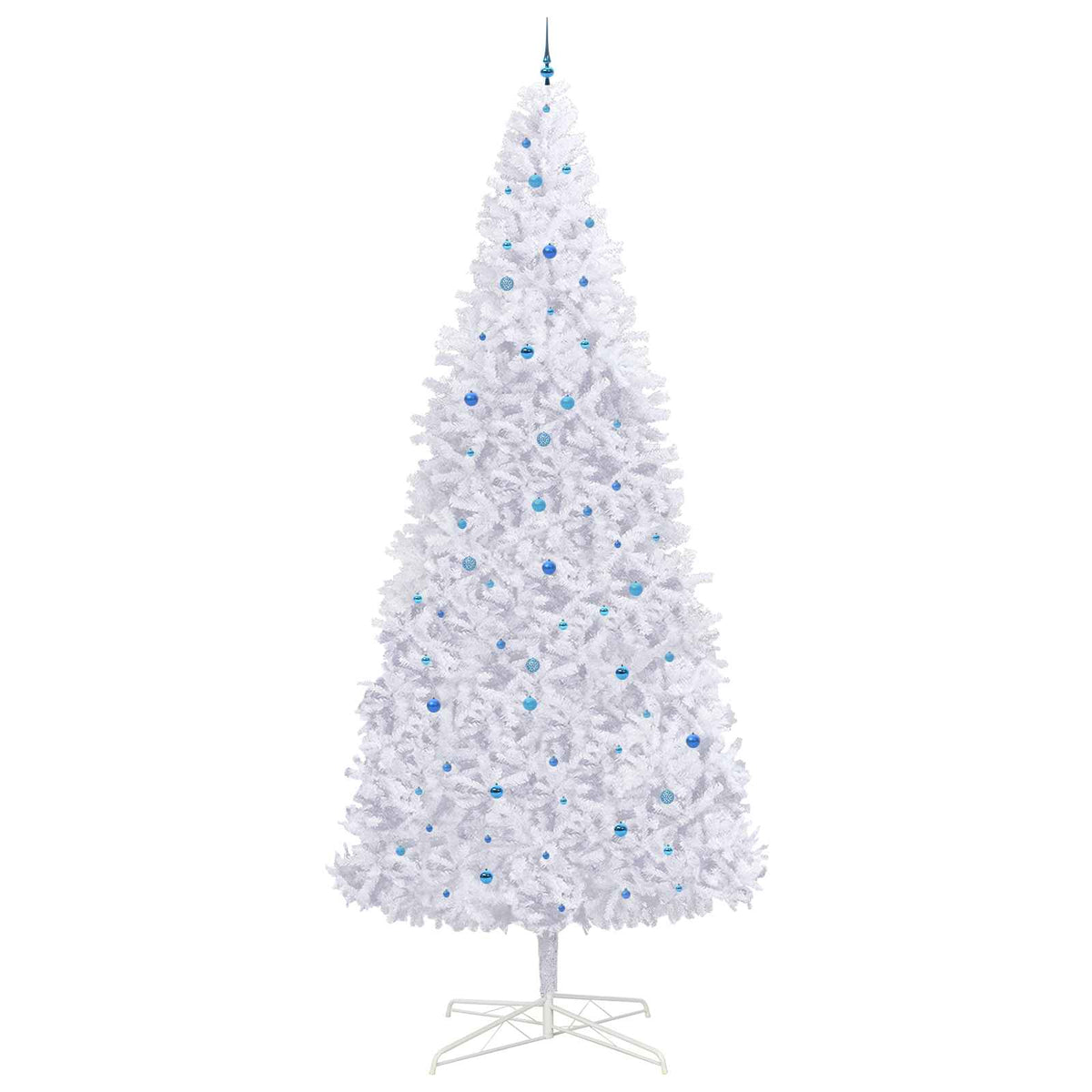 vidaXL Artificial Christmas Tree with Stand White 400 cm PVC and Steel