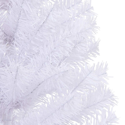 vidaXL Artificial Christmas Tree with Stand White 120 cm PVC and Steel