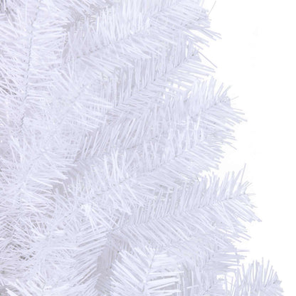 vidaXL Artificial Christmas Tree with Stand White 210 cm PVC and Steel