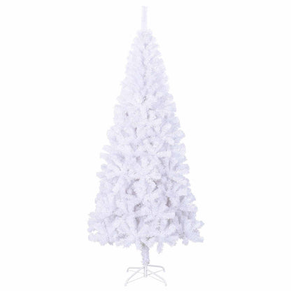 vidaXL Artificial Christmas Tree with Stand White 240 cm PVC and Steel