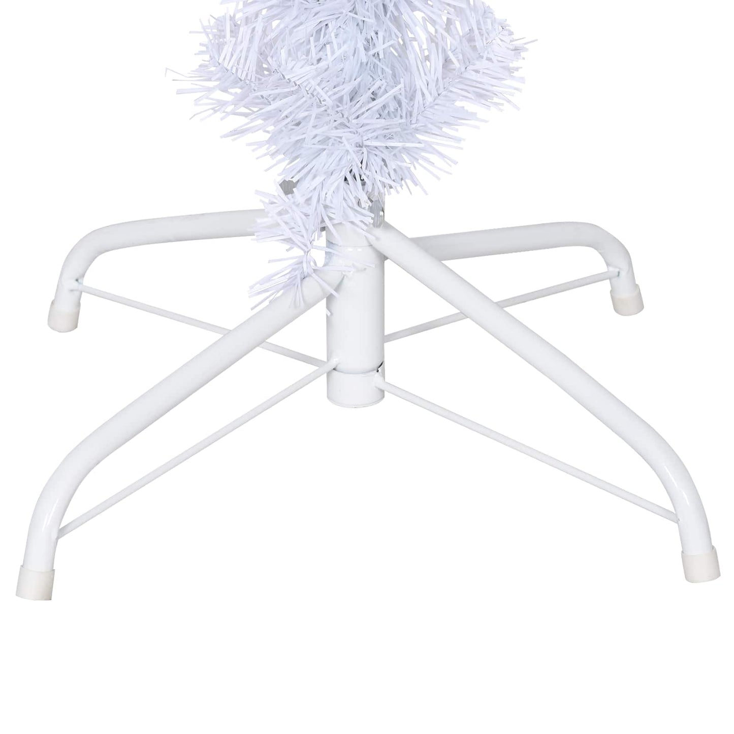 vidaXL Artificial Christmas Tree with Stand White 120 cm PVC and Steel