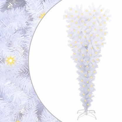 vidaXL Artificial Christmas Tree with Stand White 120 cm PVC and Steel