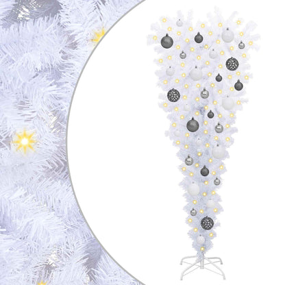 vidaXL Artificial Christmas Tree with Stand White 120 cm PVC and Steel