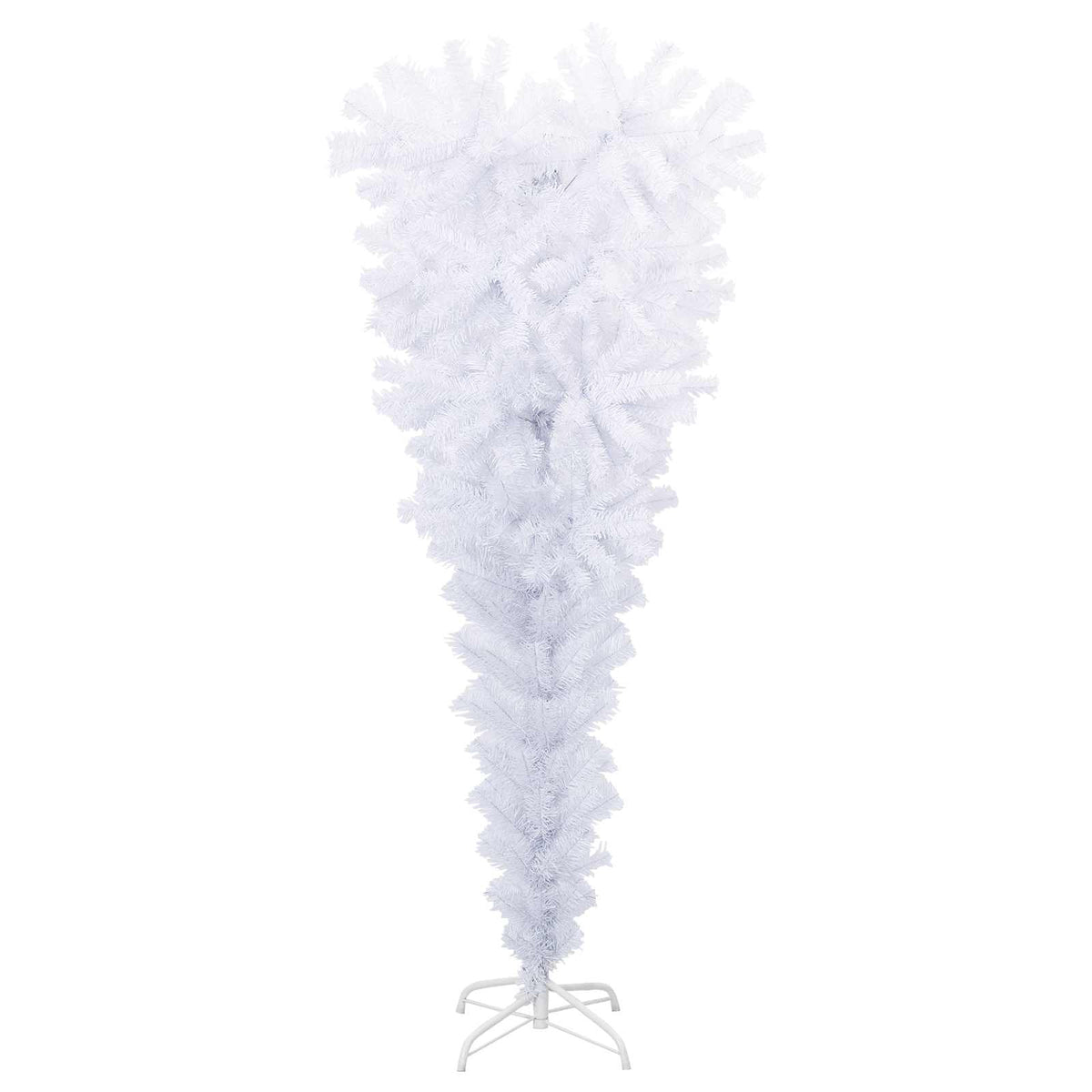 vidaXL Artificial Christmas Tree with Stand White 120 cm PVC and Steel