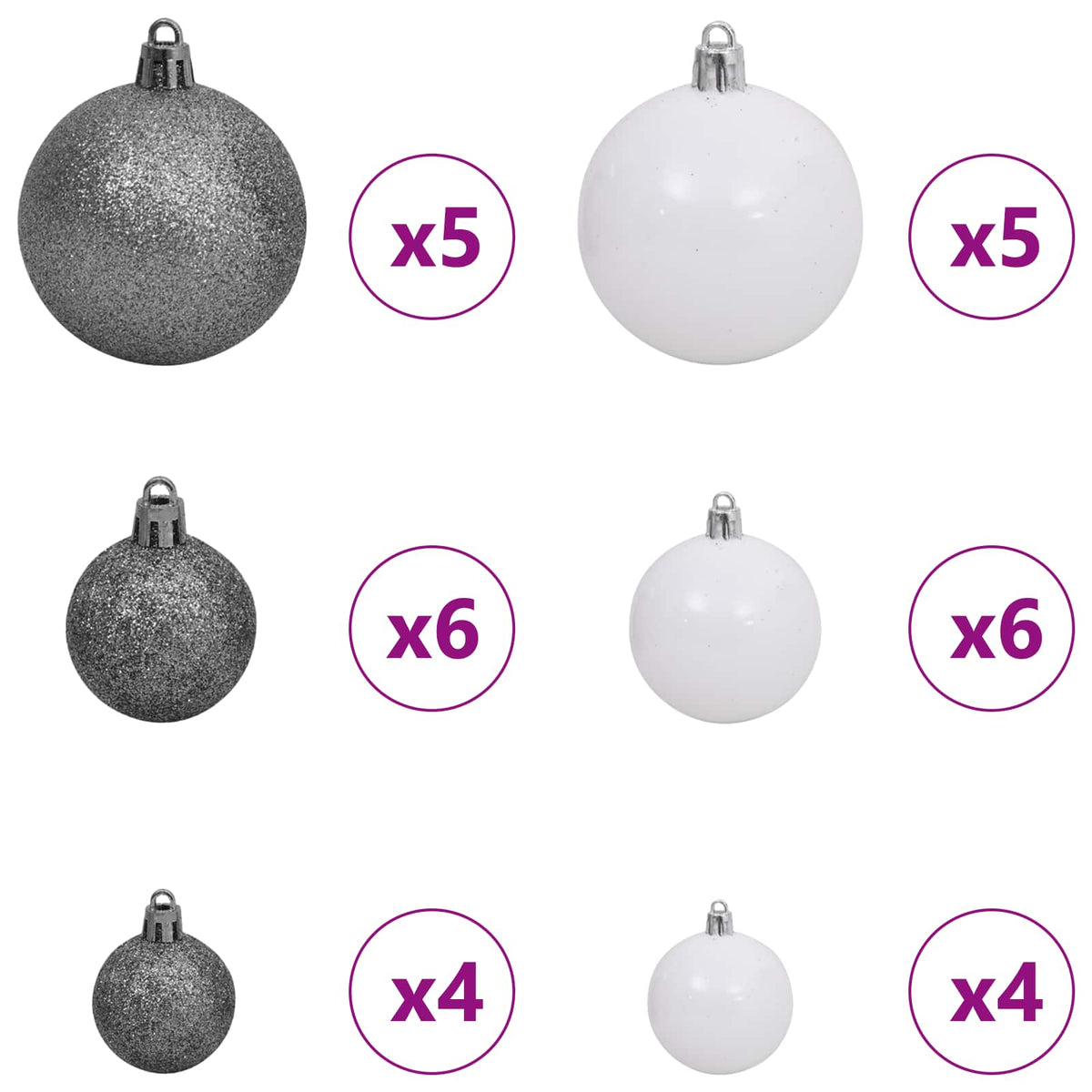 vidaXL Artificial Christmas Tree with Stand White 120 cm PVC and Steel