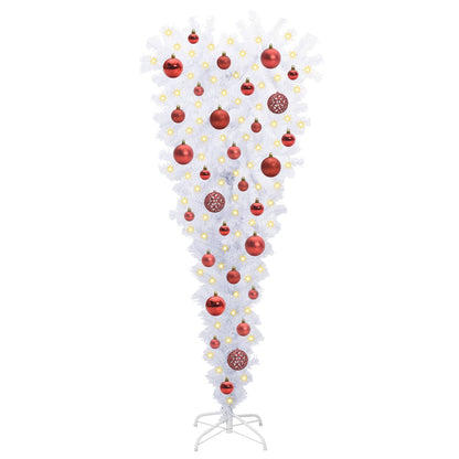 vidaXL Artificial Christmas Tree with Stand White 120 cm PVC and Steel