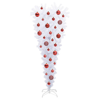vidaXL Artificial Christmas Tree with Stand White 120 cm PVC and Steel