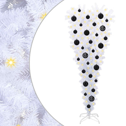 vidaXL Artificial Christmas Tree with Stand White 120 cm PVC and Steel