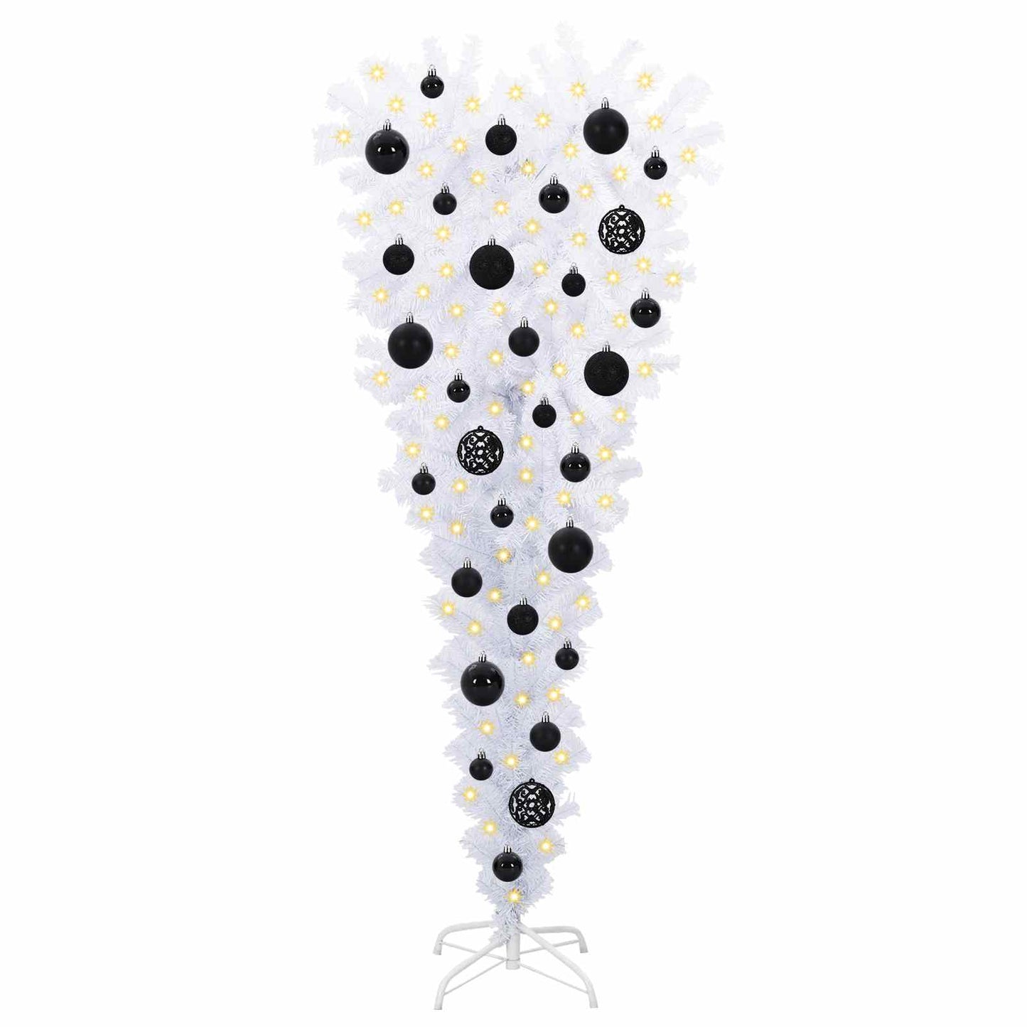 vidaXL Artificial Christmas Tree with Stand White 120 cm PVC and Steel