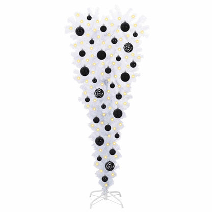 vidaXL Artificial Christmas Tree with Stand White 120 cm PVC and Steel