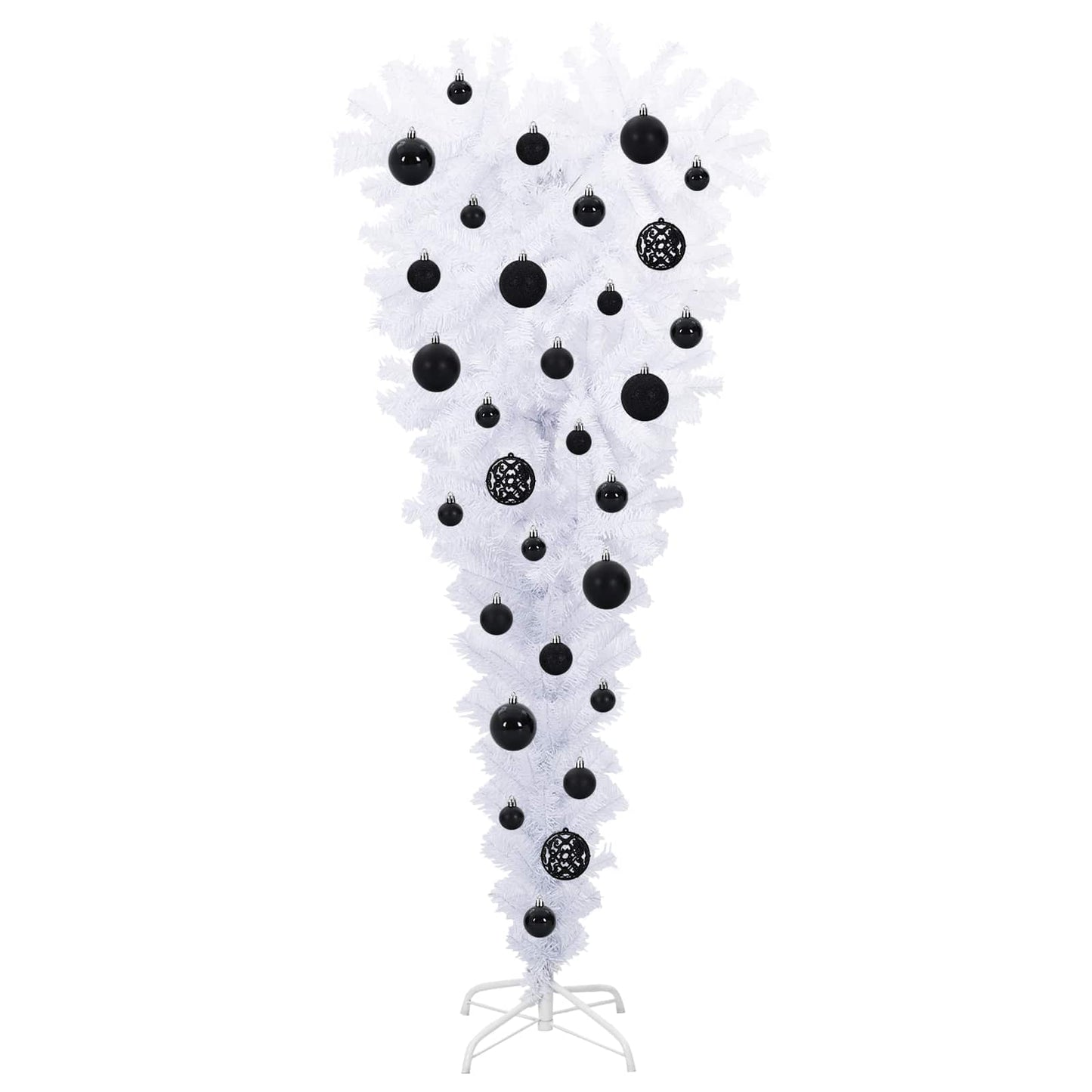 vidaXL Artificial Christmas Tree with Stand White 120 cm PVC and Steel