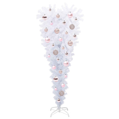 vidaXL Artificial Christmas Tree with Stand White 120 cm PVC and Steel
