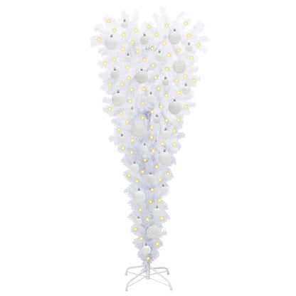 vidaXL Artificial Christmas Tree with Stand White 120 cm PVC and Steel