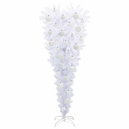vidaXL Artificial Christmas Tree with Stand White 120 cm PVC and Steel