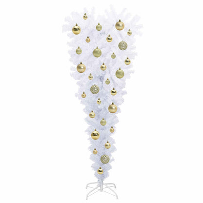 vidaXL Artificial Christmas Tree with Stand White 120 cm PVC and Steel