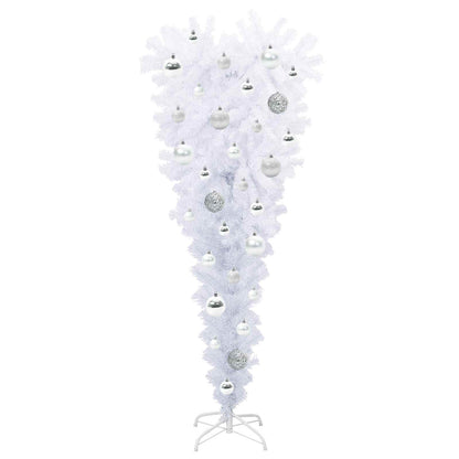 vidaXL Artificial Christmas Tree with Stand White 120 cm PVC and Steel