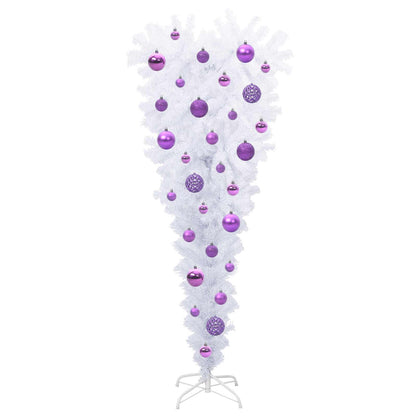 vidaXL Artificial Christmas Tree with Stand White 120 cm PVC and Steel