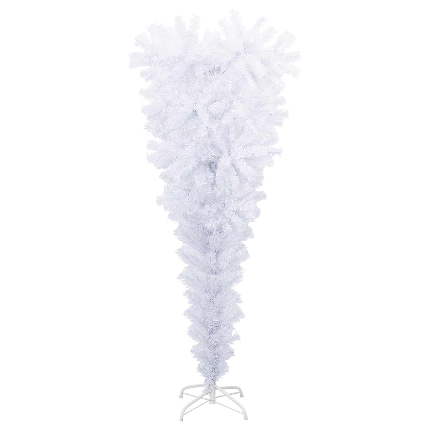 vidaXL Artificial Christmas Tree with Stand White 120 cm PVC and Steel