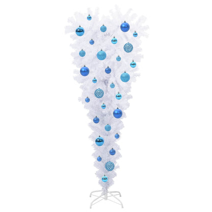vidaXL Artificial Christmas Tree with Stand White 120 cm PVC and Steel