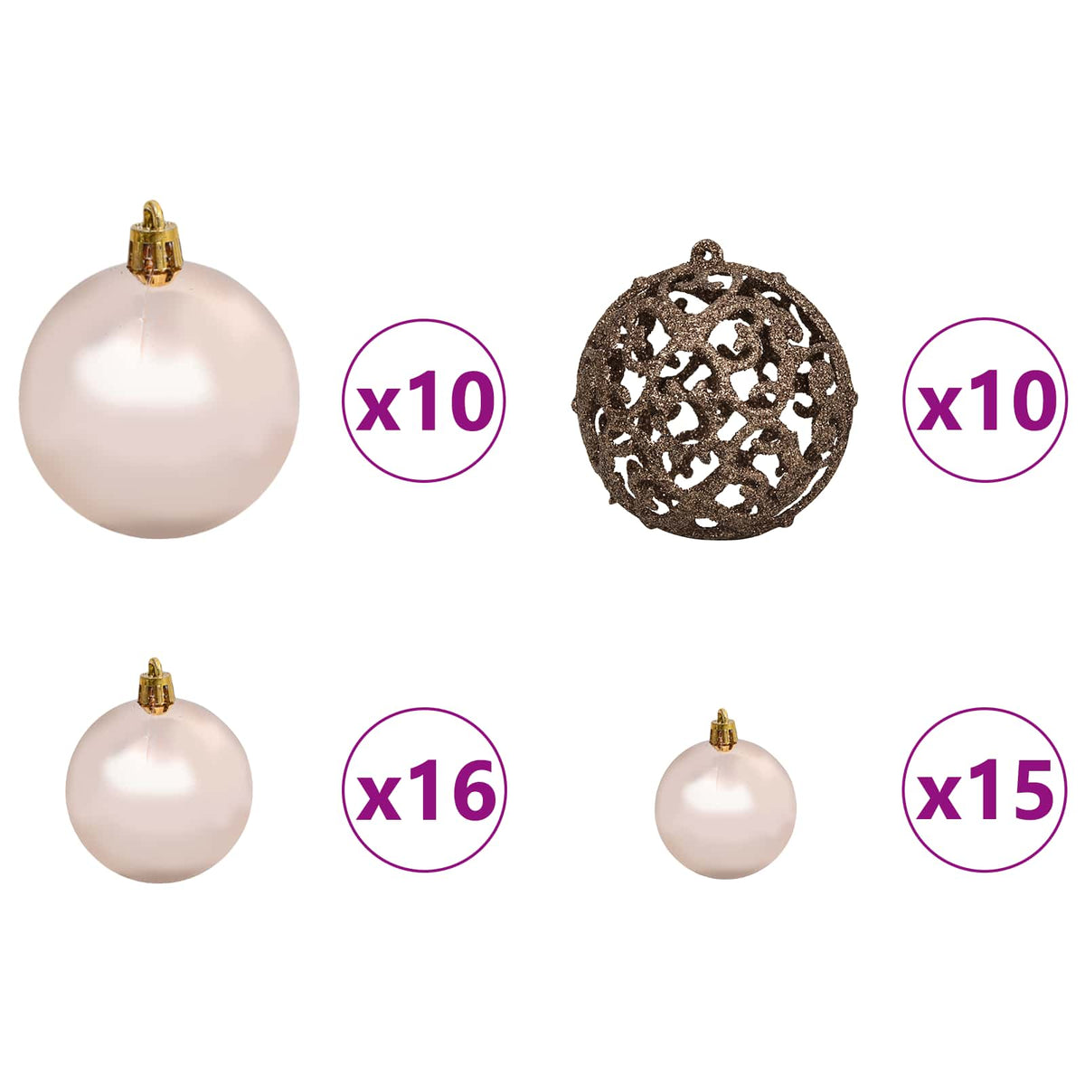 vidaXL Artificial Christmas Tree with Stand White 180 cm PVC and Steel