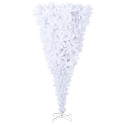 vidaXL Artificial Christmas Tree with Stand White 210 cm PVC and Steel