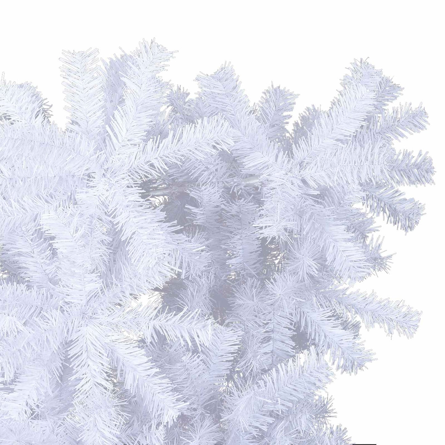 vidaXL Artificial Christmas Tree with Stand White 240 cm PVC and Steel