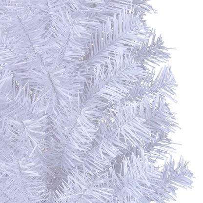 vidaXL Artificial Christmas Tree with Stand White 150 cm PVC and Steel