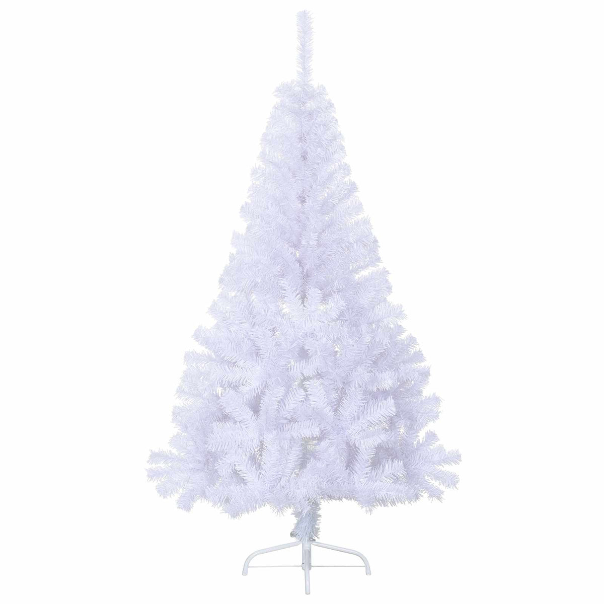 vidaXL Artificial Christmas Tree with Stand White 120 cm PVC and Steel