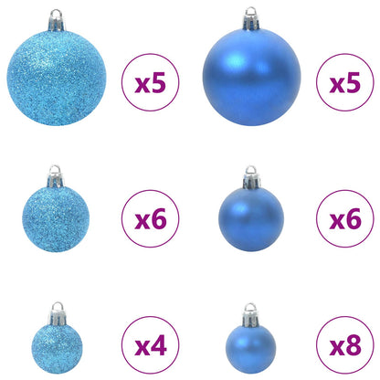 vidaXL Artificial Christmas Tree with Stand White 150 cm PVC and Steel