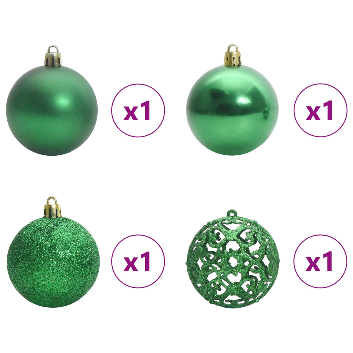 vidaXL Artificial Christmas Tree with Stand White 150 cm PVC and Steel