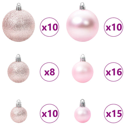 vidaXL Artificial Christmas Tree with Stand White 180 cm PVC and Steel