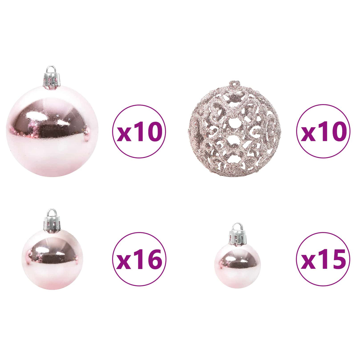vidaXL Artificial Christmas Tree with Stand White 180 cm PVC and Steel